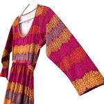 Merrell  Colorful Tie Waist Dress 3/4 Sleeve Women’s Size Medium Photo 3