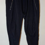 Athleta  Trekkie‎ North Jogger Black Drawstring Zip Pockets Athleisure Size 10 Photo 0