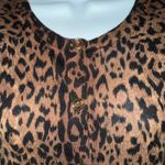 The Limited THE 90's Brown Black Leopard Print Button Front Cardigan Sweater XS Photo 2
