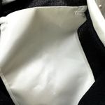 Leslie Fay Vintage 80s  Double Breasted Suit Jacket Pearl Beaded Shawl White 10 Photo 2