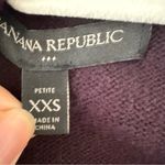 Banana Republic Women's Purple Scallop Trim Wool Blend Open Front Cardigan XXSP Photo 2