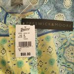 Preswick & Moore  Multi Pattern Button Down Sleeveless Top Size Medium Photo 4