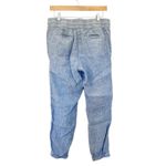 Athleta Blue Chambray Cabo Linen Joggers Sz 8 Photo 4