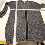 BCBGeneration  cardigan Oversize Comfy Size XS/S Marled Heathered Black White zip Photo 4