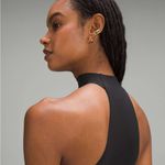 Lululemon  Wundermost Ultra-Soft Nulu Mockneck Sleeveless Bodysuit Black Large Photo 4