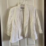 Jones Studio Dress Barn  White Linen Blend Blazer size 4 Photo 0