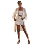 Anthropologie ‎ Maeve Mesh Duster Swim Eyelet Coverup Womens Size OS Photo 2