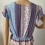 Gypsies & Moondust croptop NWOT Blue Purple Large Photo 1