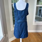 American Eagle  Dark Blue Denim Belted Mini Dress or Jumper Size Large Photo 11