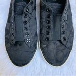 Coach Lucey Signature Canvas Slip On No Lace Shoe Women 8B Low Top Black Photo 4