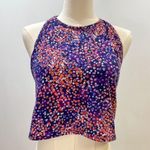 Purple Floral Crop Top Size XL Photo 0
