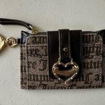 Juicy Couture NWOT  Chocolate Brown Signature Charm Tri-Fold Card Wallet Case Photo 1