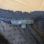 Maje  Laurine Swiss Dot High Neck Blouse Photo 7