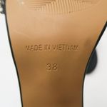 Christian Cowan Embellished Rhinestone Flower Black Designer Heels Size 7.5 Photo 12