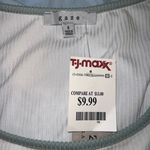 TJ Maxx Green And White Tank Top Photo 2