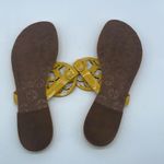Tory Burch Yellow Leather T strap miller thong sandals 7 Photo 7