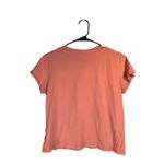 American Eagle Pink Short Sleeve Trim Distressed Flower T-Shirt Women Sz XS Photo 1