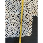 Zac and Rachel  Blue Cheetah Print Puff Bell Sleeves Button Down Blouse Women Small Photo 7