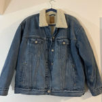 Gap  Oversized Denim Sherpa Jacket medium Photo 0