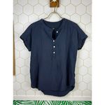 Quince 100% Organic Cotton Gauze Roll Sleeve Shirt - Size - XS Photo 7