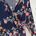 Lane Bryant  Navy Floral Faux Wrap Mini Dress Coquette Cottage Vacay Size 22/24 Photo 7