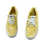Vans  Women's Size 7 Yellow Floral Print Lace-Up Sneakers Photo 1
