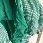 Draper James  puff sleeve Surplice green gingham dress prairie women medium Photo 7