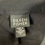 Eileen Fisher Black Full Zip Mock Neck Jacket Cardigan Top Size S Made in USA Photo 3