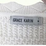 Grace Karin  Ivory Knit Sweater Size M Photo 4