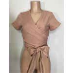 New. Johnathan Simkhai nude crop top. Small. Retails $328 Tan Photo 2