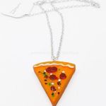 Pizza Slice Necklace Orange Friendship Novelty New Photo 0