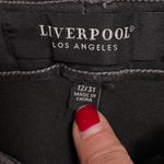 Liverpool  Faded Black Denim Size 12‎ Cropped and Very Soft Photo 3