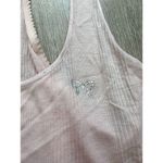 Victoria's Secret  Pink Lace Camisole Pajama Sleeveless Tank Top Sz M Rhinestones Photo 3