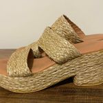 Beach by Matisse Chunky Espadrille Heels size 9 Tan Photo 0