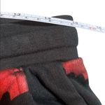 Zoe Karssen Ace Bat Print Low Rise Slim Fit Tapered Sweatpants Large Black Red Photo 5