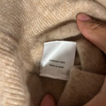 Quince  Cashmere Crewneck Sweater in Tan Small Photo 2