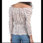 Beldini Belldini off shoulder burn out abstract printed top Size Large Photo 1