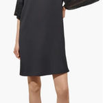 Ming Wang NWT  Embroidered Detail Bell Sleeve Dress in Black - Size 2X Photo 0