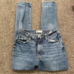 ZARA  Dark Wash Denim Jeans Distressed Size 6 Photo 0