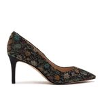 Sam Edelman  Tristan Pointed Toe Pumps in Gold Floral Fabric Print 9.5 Photo 1