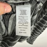 Talbots Top Womens M Black Gray Metallic Stripe Long Sleeve Classic Office Chic Photo 2