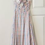 Majorelle  Florian Midi Dress in Pastel Plaid XS Photo 5