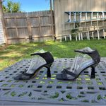 Franco Sarto  RANIA Womens High Heels Sandals Glitter Pumps black size 10 wedding Photo 3