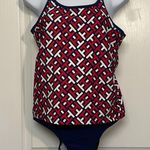 Tommy Hilfiger Women's  Tankini Set Racerback Swimsuit Size Large EUC #1480 Photo 1