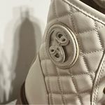 Sam & Libby  Women's Otis Quilted Heeled Ankle Boot In Soft Eggshell Size 9 Photo 5