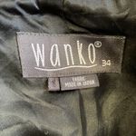 Coat | black and white plaid pattern. 3 button and belted back. Made in Japan. Photo 5