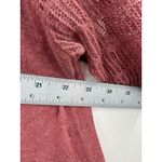 Poetry Linen Blend Asymmetrical Hem Knit Top Rose Mauve Size 14 Photo 6