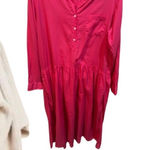 Matchmaker Pink Dress Womens Long Sleeve‎ Casual Shirt Dress Mini Dress Hot Pink Size M Photo 0
