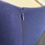 Ralph Lauren Dress Essentials 3/4 Sleeve Colorblock Black Blue Belt Size 8 NWT Photo 2