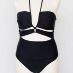 Topshop . New! Cut-out halterneck swimsuit. Photo 0